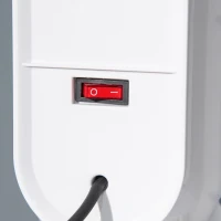 HOMCOM Mini Termoventilator Electric Oscilant cu 2 Moduri cu Telecomandă, Alb și Negru(m-8)