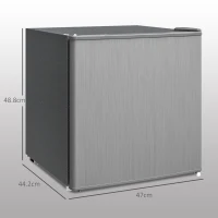 HOMCOM Mini-congelator Temperatură Reglabilă de -14 la -24°C Compact 35L - Ușă Reversibilă Clasa E - 47x44,2x48,8cm - Gri(m-3)