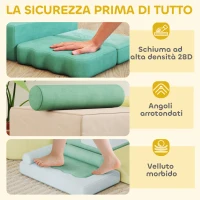 AIYAPLAY Set 15 Blocchi di Costruzioni Morbide Modulabili per Bambini con 200 Palline per Uso Interno, Multicolore(m-5)