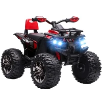 HOMCOM Elektrische kinderquad kindermotor 3-8 km/u 45 minuten bedrijfstijd LED-licht(m-11)