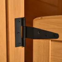 Outsunny Cabana de Jogo para Criança Casa de Jardim em Madeira Porta e Janelas Banco Caixa de Correio Quadro de 3-8 Anos(m-9)