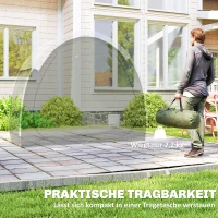 Outsunny Fietstent voor 2 Fietsen Fietsgarage met Ventilatie UPF50+ Waterdicht 210D Oxford 200 x 80 x 170 cm(m-7)