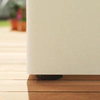 Outsunny Parois de pavillon, 4 panneaux latéraux pour pavillon de jardin, avec fermeture éclair, pavillon 3 x 4 m, blanc crème(m-4)