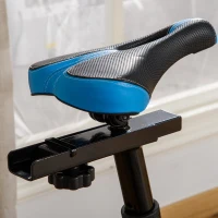 HOMCOM Stationary Exercise Bike, 8kg Flywheel Indoor Cycling Workout Fitness Bike, Adjustable Resistance Cardio Exercise Machine w/ LCD Monitor Pad and Phone Holder for Home, Gym, Office, Black(m-10)