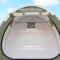 Outsunny Fietstent voor 2 Fietsen Fietsgarage met Ventilatie UPF50+ Waterdicht 210D Oxford 200 x 80 x 170 cm(m-6)