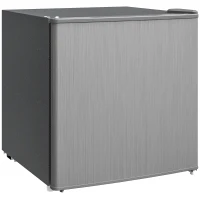 HOMCOM Mini-congelator Temperatură Reglabilă de -14 la -24°C Compact 35L - Ușă Reversibilă Clasa E - 47x44,2x48,8cm - Gri(m-8)