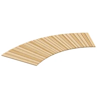 Outsunny 120 cm Ścieżka ogrodowa, Rolka Drewniany Chodnik Dekoracyjny z Drewna świerkowego, do Ogrodu, Balkonu, Natury(m-1)