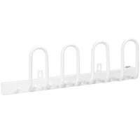 HOMCOM Schuhtrockner, elektrisch, Temperatur bis 55° C, Wandmontage, Stahl, weiß, 53 x 13 x 17cm(m-1)