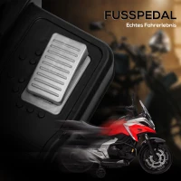 AIYAPLAY Elektro-Kindermotorrad, Honda, 3 km/h, Musik & Licht, 3-6 Jahre, bis 30 kg, Rot(m-8)