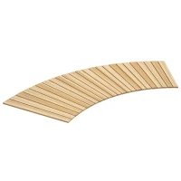 Outsunny 120 cm Ścieżka ogrodowa, Rolka Drewniany Chodnik Dekoracyjny z Drewna świerkowego, do Ogrodu, Balkonu, Natury(m-11)