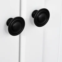 HOMCOM Modern Kitchen Cupboard, Wooden Storage Cabinet, Tableware Organizer with 2 Drawers for Living & Dining Room, White(m-12)