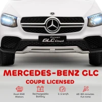 AIYAPLAY Mercedes-Benz GLC Licensed Kids Ride on Car with Remote Control, Soft Start, MP3, LED Headlights, White(m-4)