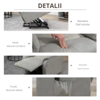 Homcom Fotoliu Ridicare Electric – Reclinabil 150° cu Telecomanda(m-4)