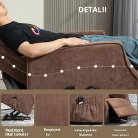 Homcom Fotoliu Electric – Masaj, Suport Picioare, Telecomenzi(m-8)