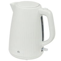 HOMCOM Jarro Elétrico 1,7L 2025W com Filtro Anti-calcário Removível Desligamento Automático Base Giratória 360° Creme