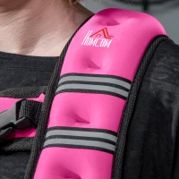 HOMCOM Vestă ponderată 8kg, respirabilă, cu buzunar pentru depozitare și bretele, din material Oxford, 40x35 cm, Roz(m-9)