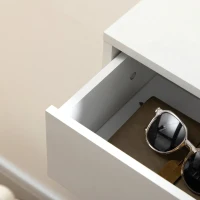 HOMCOM Three Drawer Slim Shoe Storage Cabinet, 12 Shoe Pairs - White(m-9)