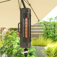 Outsunny Patio Parasol Heater, Electric Umbrella Mounted Heater for 25-70 mm Poles(m-9)