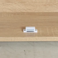 HOMCOM Masă pliabilă cu raft, design industrial, economisire de spațiu, pentru spații mici, 78,5 x 91 x 93 cm, Stejar(m-10)