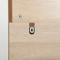 HOMCOM Masă pliabilă cu raft, design industrial, economisire de spațiu, pentru spații mici, 78,5 x 91 x 93 cm, Stejar(m-8)