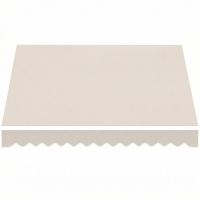 Outsunny Tela de Repuesto para Toldo con Volante, Repelente al Agua, Tela de Repuesto para Toldo, Compatible 3,5 x 2,5 m crema