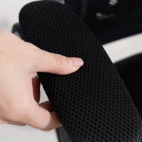 HOMCOM Ergonomic office chair, mesh office chair, liftable armrests, height adjustable, 59.5x56x103cm, black(m-5)