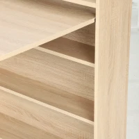 HOMCOM Masă pliabilă cu raft, design industrial, economisire de spațiu, pentru spații mici, 78,5 x 91 x 93 cm, Stejar(m-12)