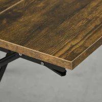 Homcom Masa Stil Industrial 120×79×79 cm – Pliabila cu Laturi Extensibile(m-12)
