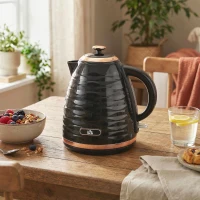 HOMCOM Chaleira elétrica, 1,7L, 2,2kW, função de aquecimento rápido com filtro anti-calcário removível e lavável(m-2)