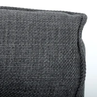 HOMCOM Sedia da pavimento pieghevole girevole 360° con schienale regolabile, 58x107x79 cm, Grigio(m-5)