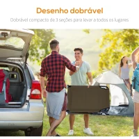 Outsunny Espreguiçadeira Dobrável com Encosto Ajustável 4 Posições com Orifício para Leitura Almofada Tecido Oxford 190x56x28 cm Castanho(m-8)