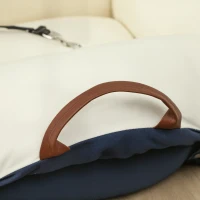 PawHut Siège auto pour chien avec ceinture de sécurité et fixation siège de voiture pour chien rembourré 49x53x36cm bleu marine(m-8)