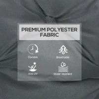 Outsunny Set de Două Perne pentru Scaune de Exterior - Gri(m-4)