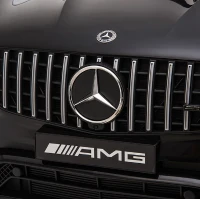 HOMCOM Coche Eléctrico para Niño +3 Años con Licencia de Mercedes 12V con Mando a Distancia Música y Luces Negro(m-10)