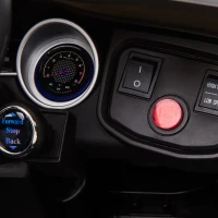 HOMCOM Coche Eléctrico para Niño +3 Años con Licencia de Mercedes 12V con Mando a Distancia Música y Luces Negro(m-11)