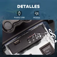 AIYAPLAY Quad Eléctrico para Niños 12V con 2 Motores Velocidad hasta 5 km/h 3 Ruedas Suspensión Verde(m-8)