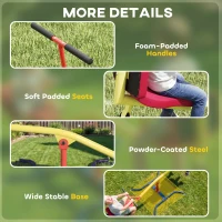 AIYAPLAY Altalena Bilico Basculante Girevole 360° 253x96x75 cm Multicolore(m-6)