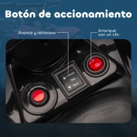 AIYAPLAY Quad Eléctrico para Niños 6 V Quad para Niños de 37 a 72 Meses Velocidad hasta 3 km/h Faros y Música 70x42x45 cm Rosa(m-7)