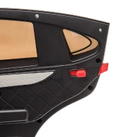 HOMCOM Coche Eléctrico para Niño +3 Años con Licencia de Mercedes 12V con Mando a Distancia Música y Luces Negro(m-13)