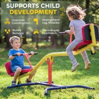 AIYAPLAY Altalena Bilico Basculante Girevole 360° 253x96x75 cm Multicolore(m-7)