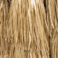 Outsunny Fringed Outdoor Garden Parasol, Tiltable with Crank Open/Close 2.65 m Khaki(m-5)