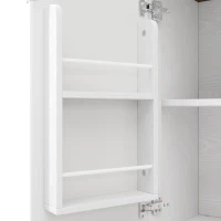 Isla de cocina móvil con encimera abatible, 3 puertas, toallero y estante para especias, 130x45/75x92 cm, Blanco(m-6)