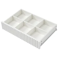 Cassettiera 6 cassetti per camera da letto e soggiorno, 120x40x76 cm, Bianco(m-8)