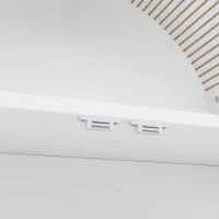 Armario alto con arco de almacenaje con 3 cajones, puertas y estante expositor abierto, para cocina y salón, 70x35x180 cm, Blanco(m-7)