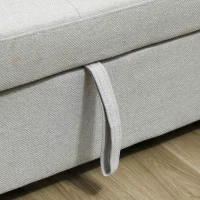 HOMCOM Three-Way Two-Seater Sofa Bed - Light Grey(m-11)