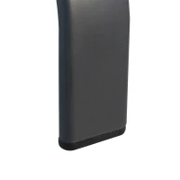 Outsunny Tuintafel glazen tafel bistrotafel balkon gehard glas + metaal 68,5 x 68,5 cm zwart(m-12)