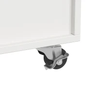 Desserte de cuisine avec plateau rabattable, 3 tiroirs, 2 portes, casier à bouteilles et porte-serviette, 124x40/65x91,5 cm, Blanc(m-9)