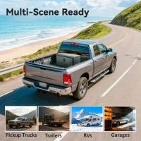 HOMCOM Werkzeugkiste Box Werkstattbox Aluminium 76x35.5x40.6cm Silber(m-4)