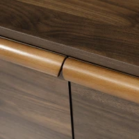 Commode de salon avec 3 tiroirs et armoire à deux portes, 120x40x77 cm, Couleur naturelle(m-8)