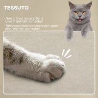 HOMCOM Poltrona Reclinabile con Poggiapiedi, Riscaldamento, 8 Punti Massaggio e 5 Modalità, Tessuto Vellutato, Beige(m-6)